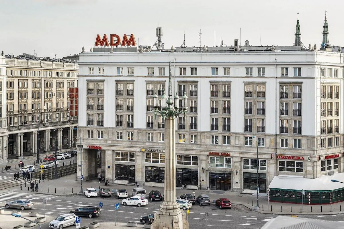 Hotel MDM exterior on Plac Konstytucji, central Warsaw
