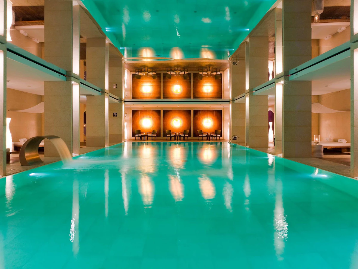 Indoor swimming pool at Sofitel Warsaw Victoria
